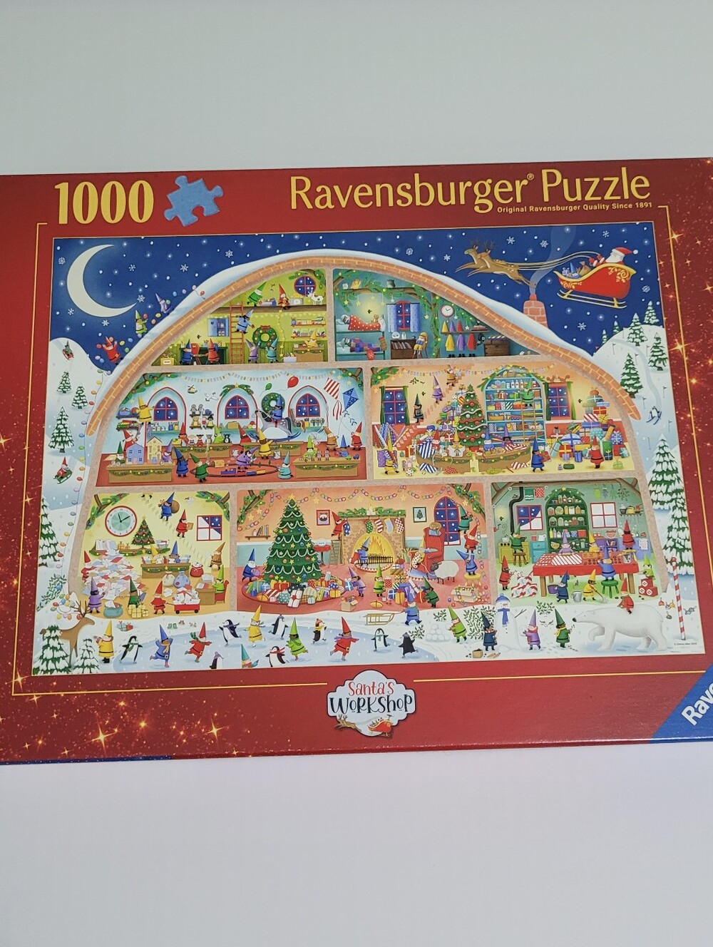 RAVENSBURGER, Santa's Workshop, 1000 Piece Christmas Puzzle